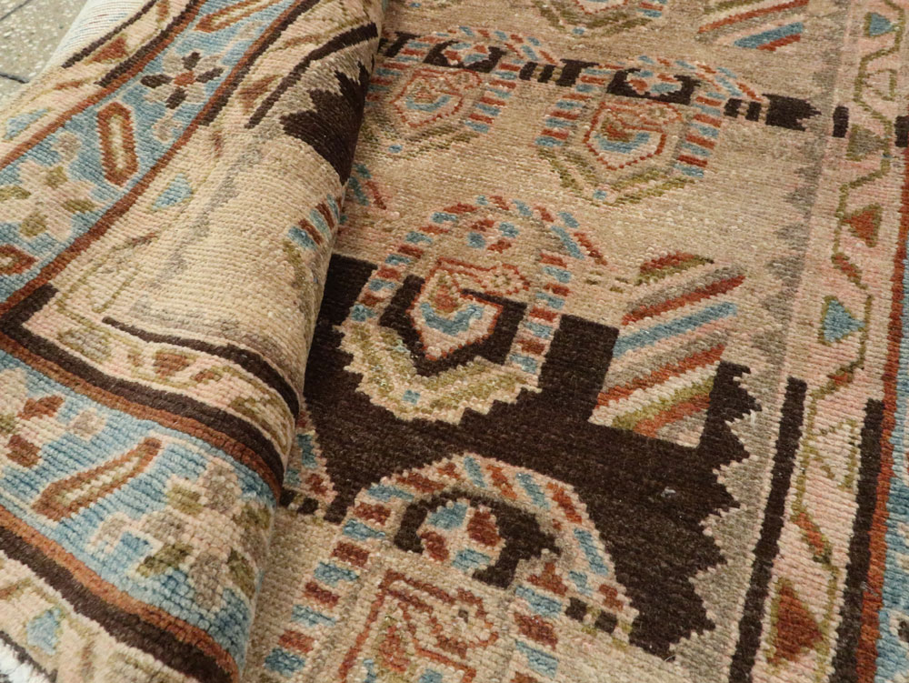 Vintage Persian Malayer Wide Gallery Runner, No.21995 - Staging