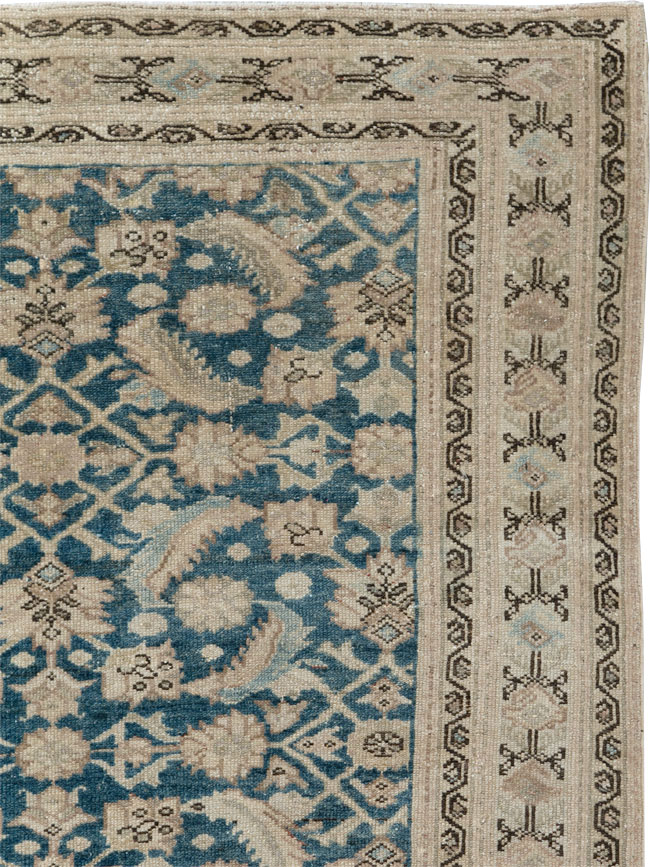 Antique Persian Malayer Accent Rug, No.22002 - Staging