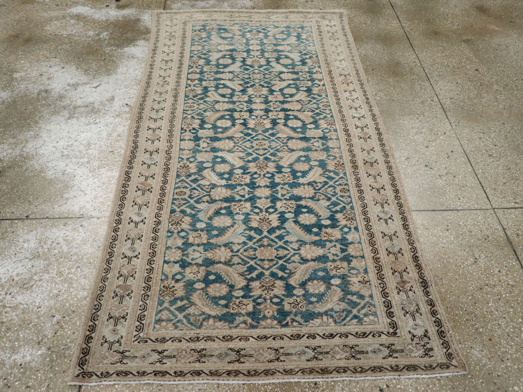 Antique Persian Malayer Accent Rug, No.22002 - Staging