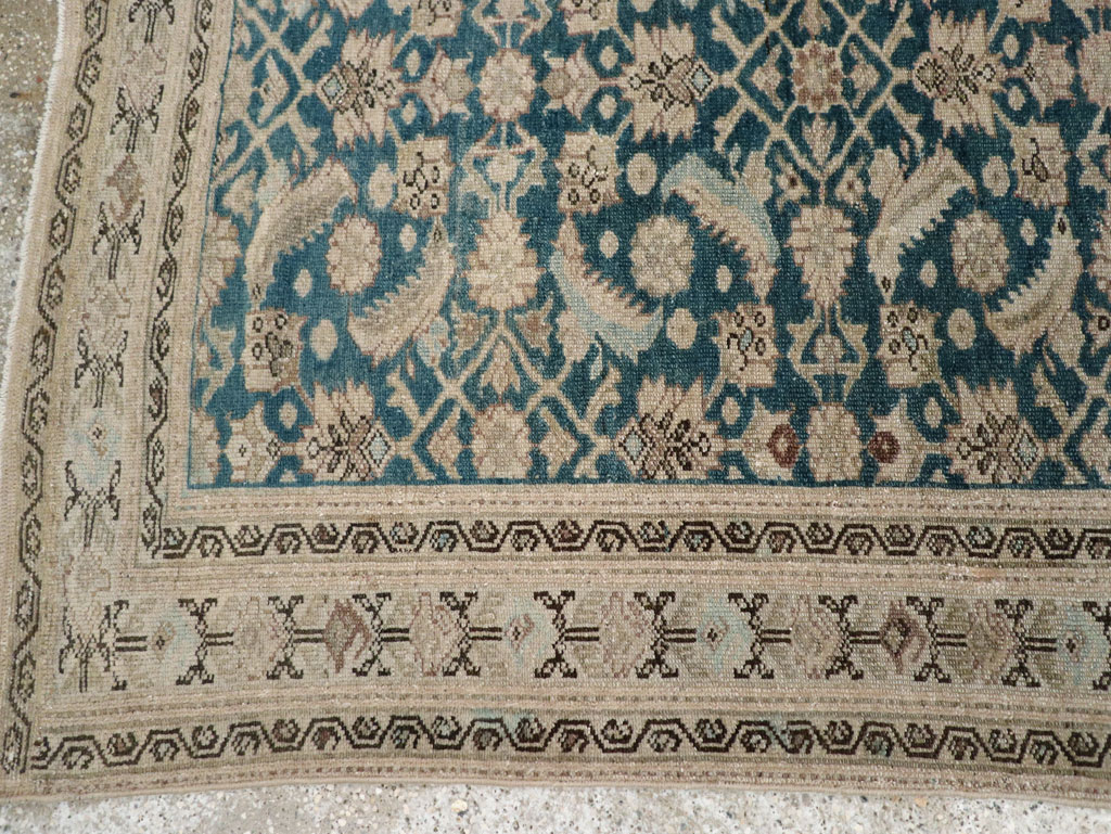 Antique Persian Malayer Accent Rug, No.22002 - Staging