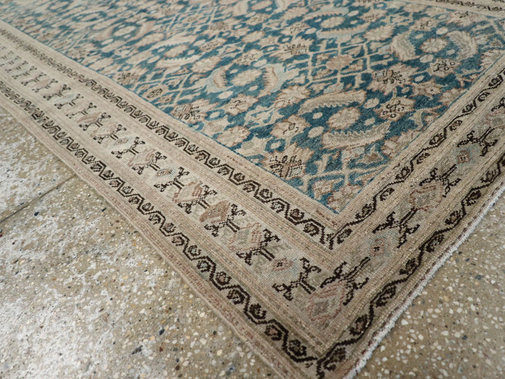 Antique Persian Malayer Accent Rug, No.22002 - Staging