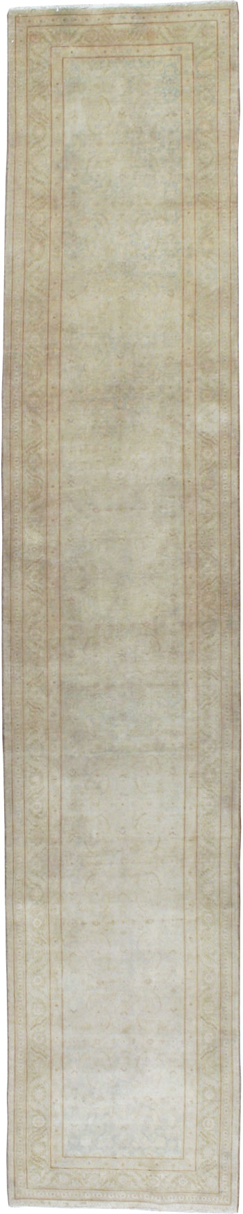 Antique Persian Tabriz Runner, No.22003 - Staging