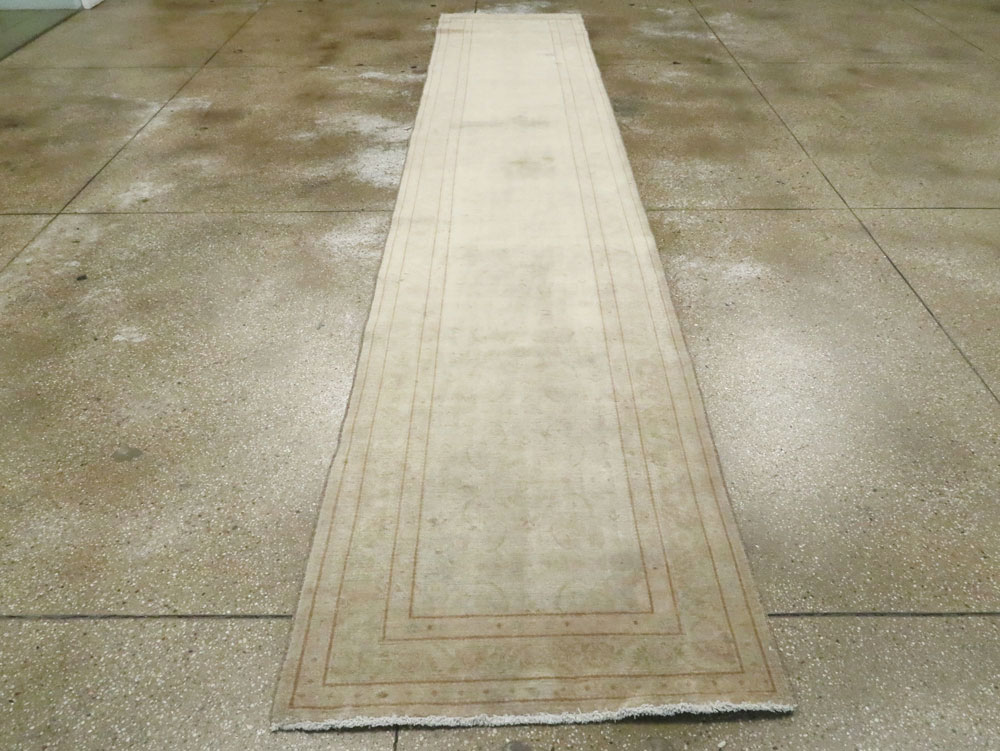 Antique Persian Tabriz Runner, No.22003 - Staging