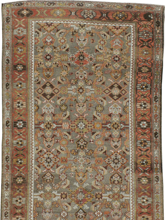 Vintage Persian Kurdish Runner, No.22006 - Staging