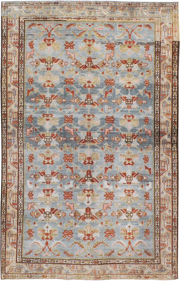 Vintage Persian Malayer Rug, No.22009 - Staging
