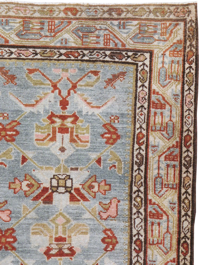 Vintage Persian Malayer Rug, No.22009 - Staging