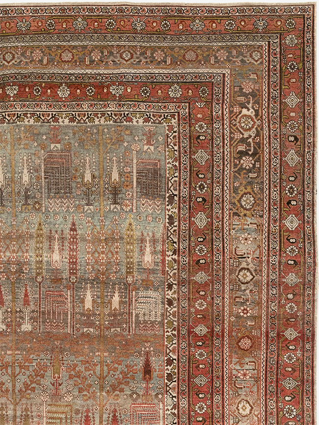 Antique Persian Bidjar Carpet, No.22011 - Staging
