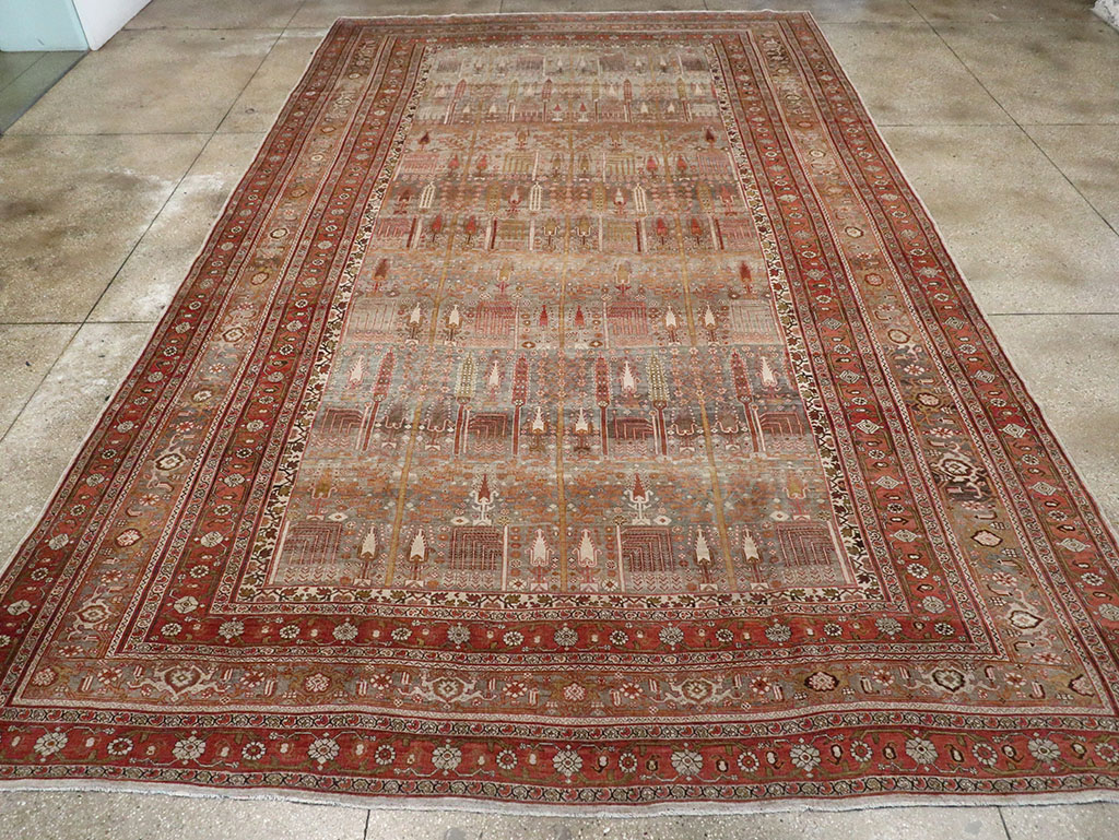 Antique Persian Bidjar Carpet, No.22011 - Staging