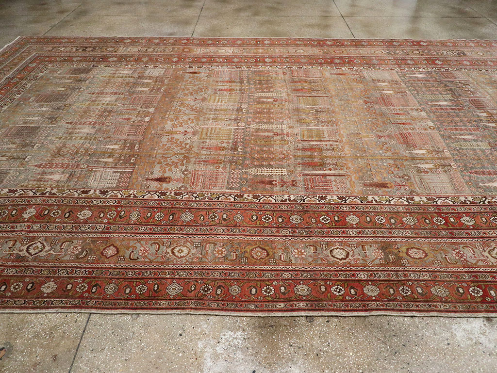 Antique Persian Bidjar Carpet, No.22011 - Staging