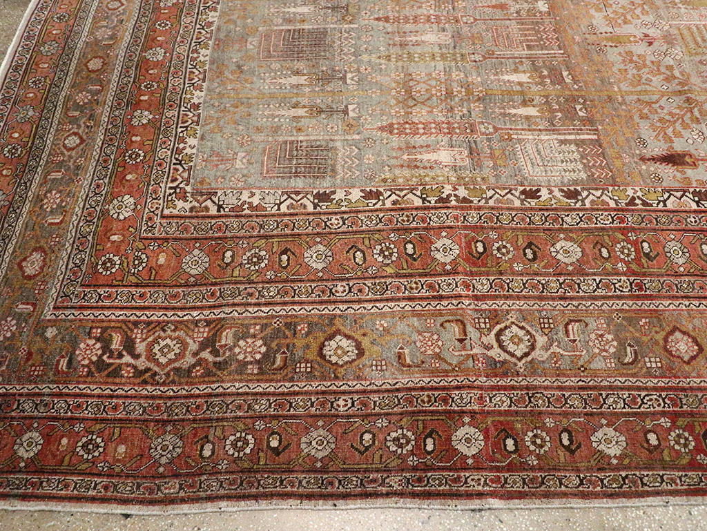 Antique Persian Bidjar Carpet, No.22011 - Staging