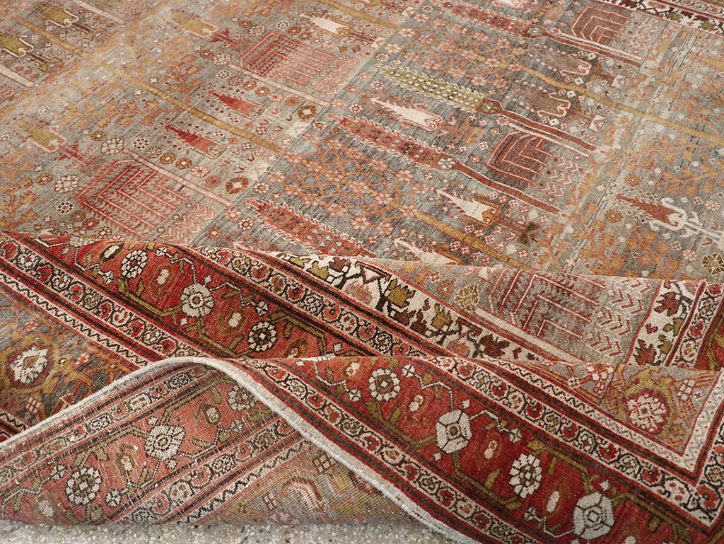 Antique Persian Bidjar Carpet, No.22011 - Staging