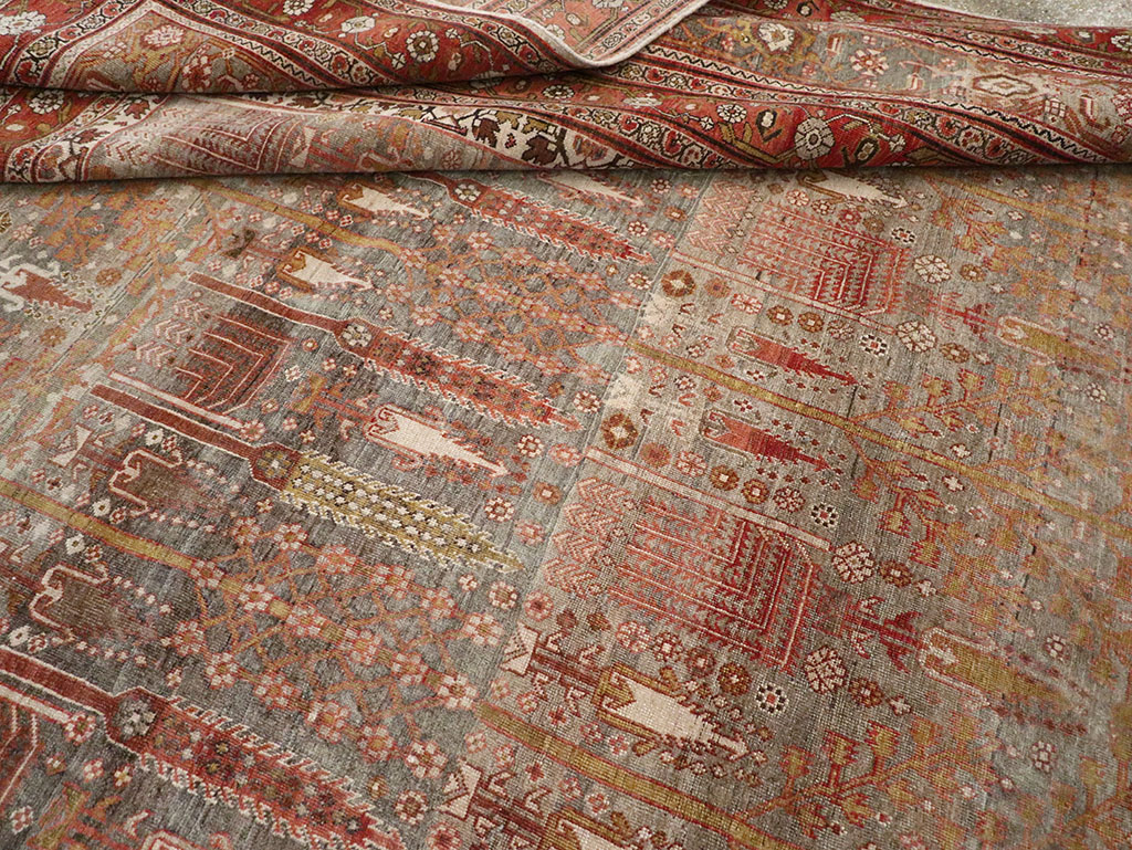 Antique Persian Bidjar Carpet, No.22011 - Staging