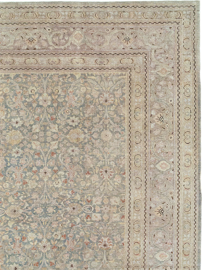 Antique Persian Tabriz Large Carpet, No.22017 - Staging