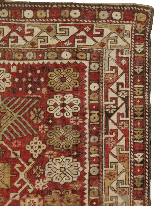 Antique Caucasian Kuba Rug, No.22031 - Staging
