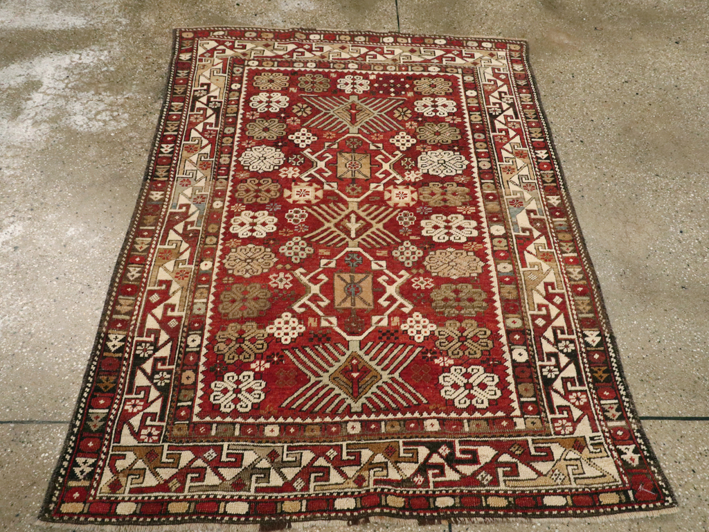 Antique Caucasian Kuba Rug, No.22031 - Staging