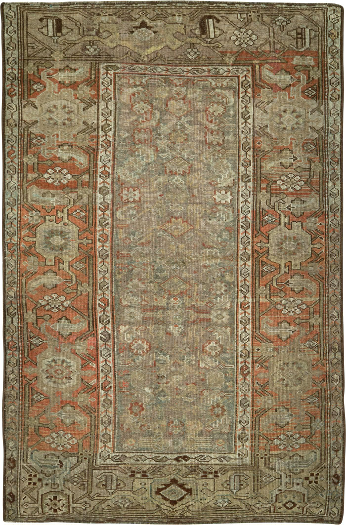 Antique Persian Kurdish Rug, No.22032 - Staging