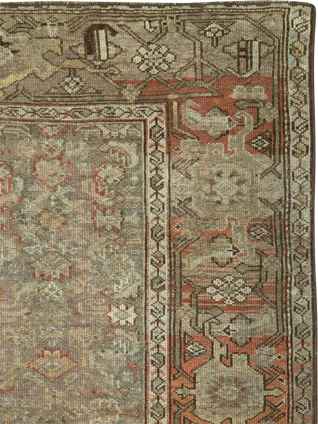 Antique Persian Kurdish Rug, No.22032 - Staging