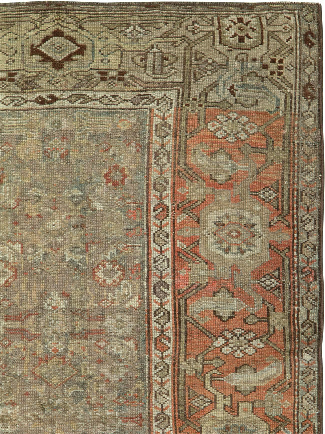 Antique Persian Kurdish Rug, No.22032 - Staging