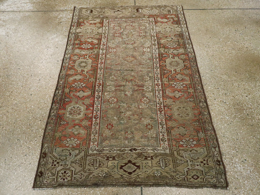 Antique Persian Kurdish Rug, No.22032 - Staging
