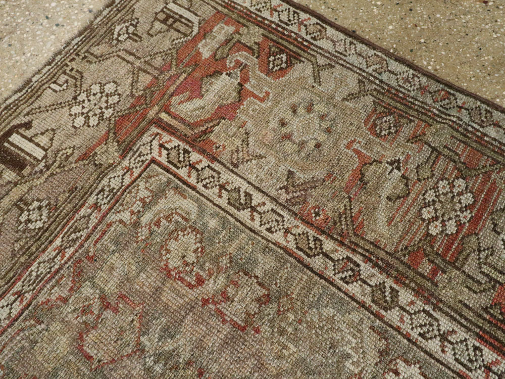 Antique Persian Kurdish Rug, No.22032 - Staging