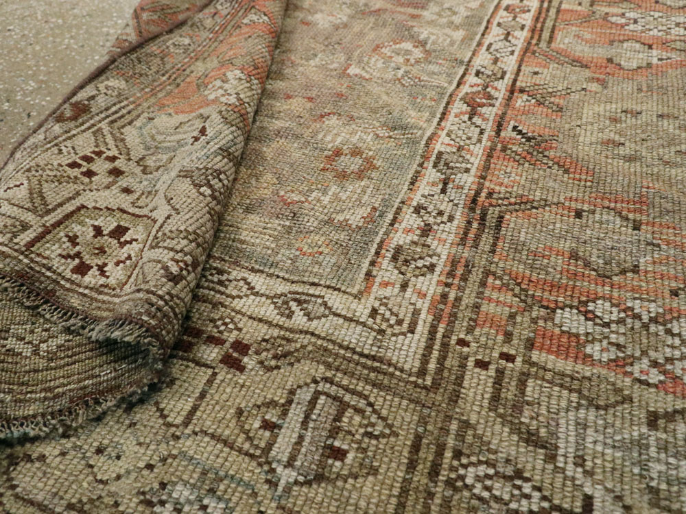 Antique Persian Kurdish Rug, No.22032 - Staging