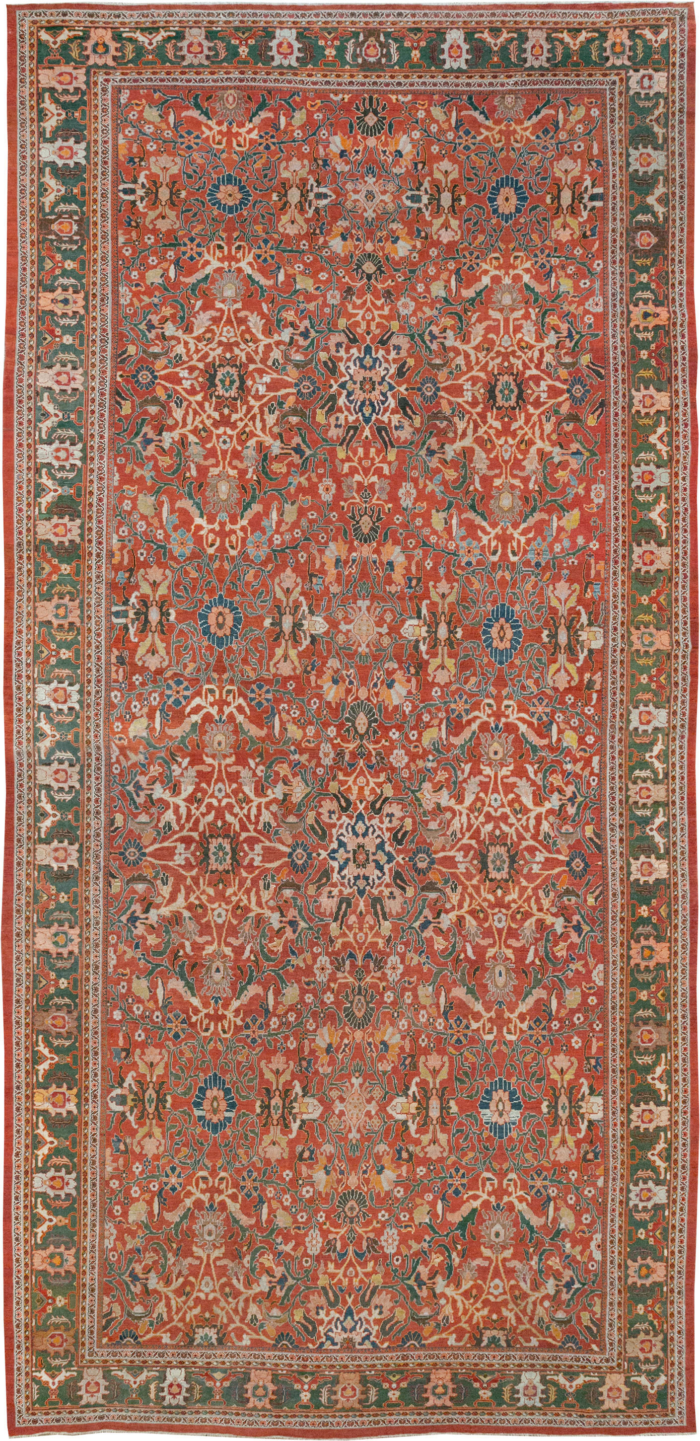 Antique Persian Mahal Oversize Carpet, No.22034 - Staging