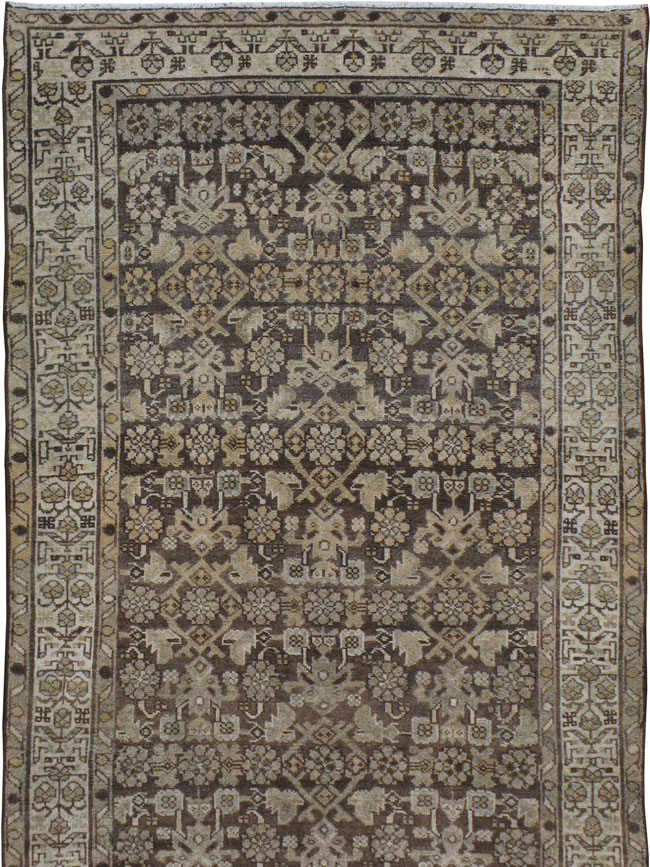 Vintage Persian Malayer Wide Gallery Runner, No.22036 - Staging