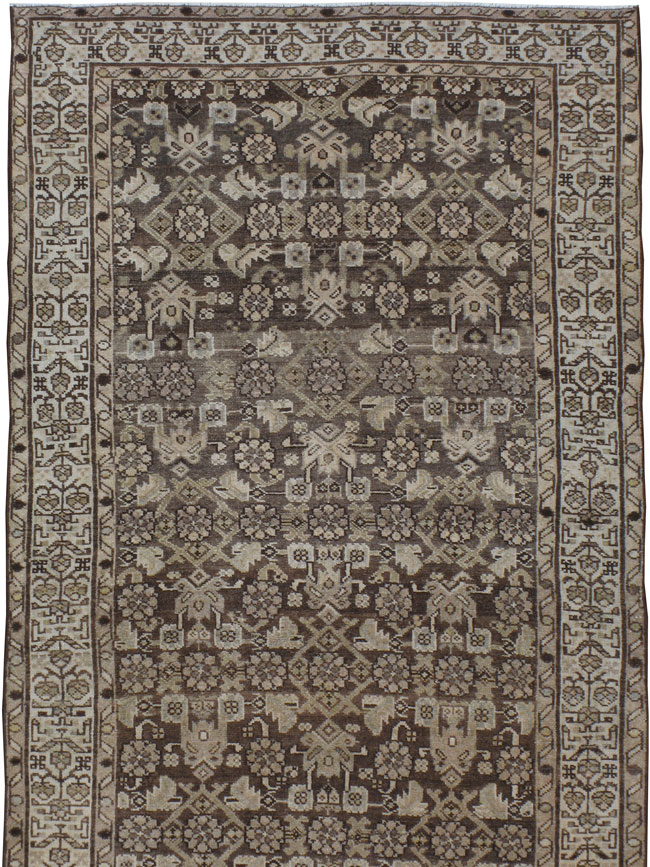 Vintage Persian Malayer Wide Gallery Runner, No.22036 - Staging
