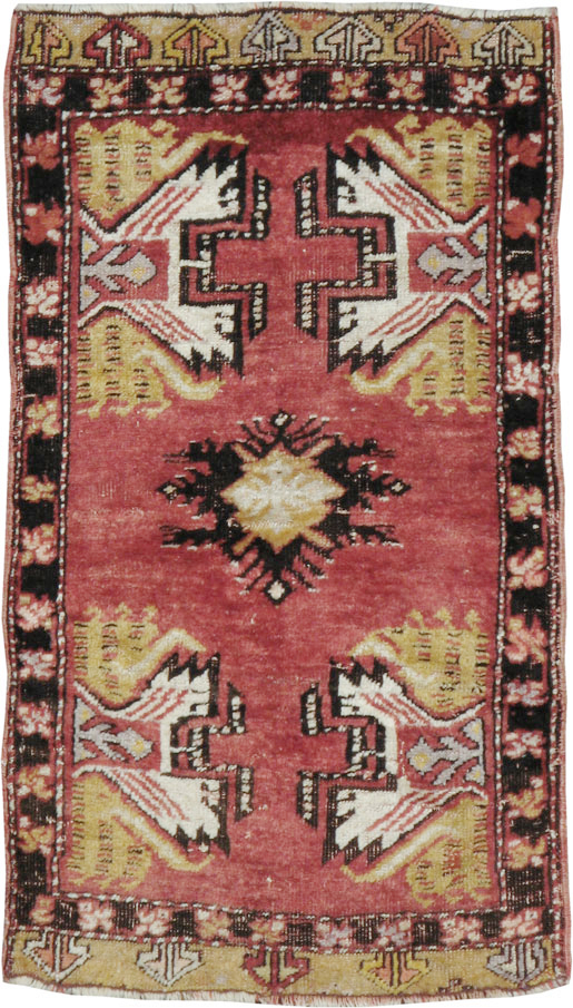 Vintage Turkish Oushak Rug, No.22039 - Staging