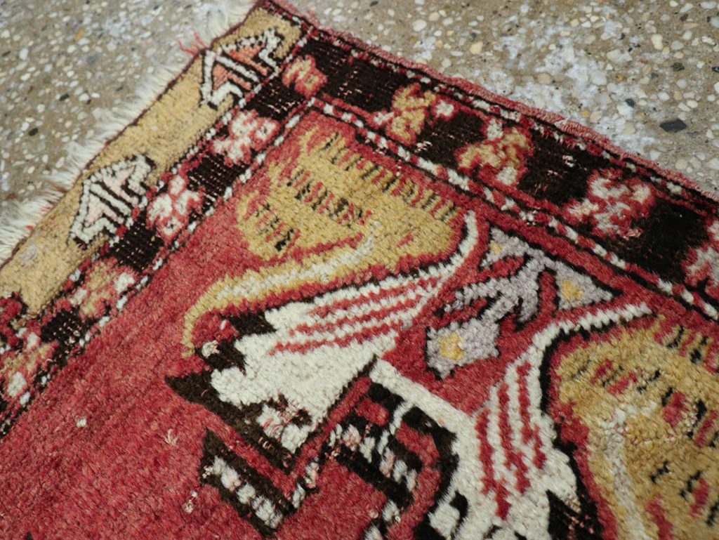 Vintage Turkish Oushak Rug, No.22039 - Staging