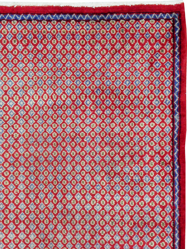 Vintage Persian Kashan Modernist Rug (Pair: 1 of 2), No.22048 - Staging