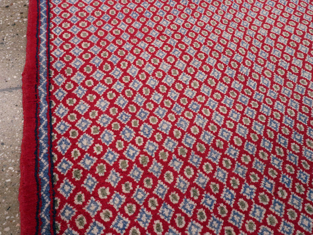 Vintage Persian Kashan Modernist Rug (Pair: 1 of 2), No.22048 - Staging