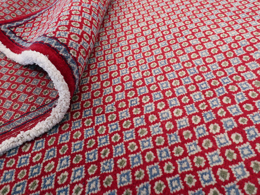 Vintage Persian Kashan Modernist Rug (Pair: 1 of 2), No.22048 - Staging