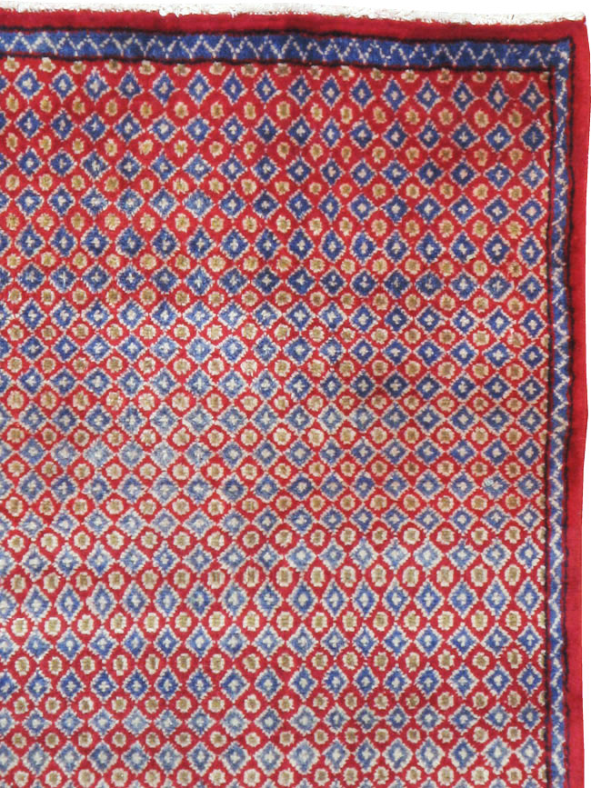 Vintage Persian Kashan Modernist Rug (Pair: 2 of 2), No.22049 - Staging