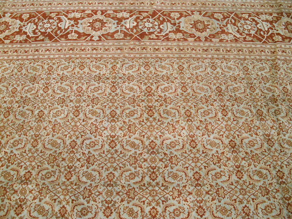 Antique Persian Tabriz Carpet, No.22052 - Staging