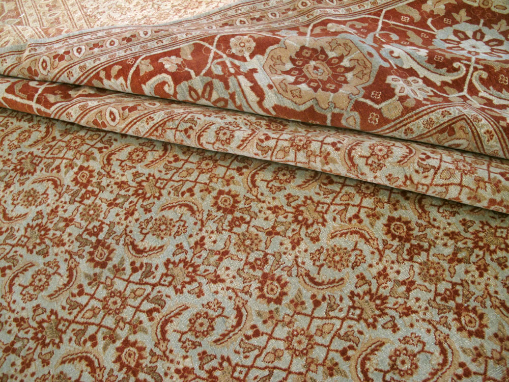 Antique Persian Tabriz Carpet, No.22052 - Staging