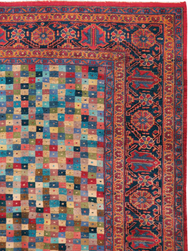 Vintage Persian Veece Carpet, No.22057 - Staging
