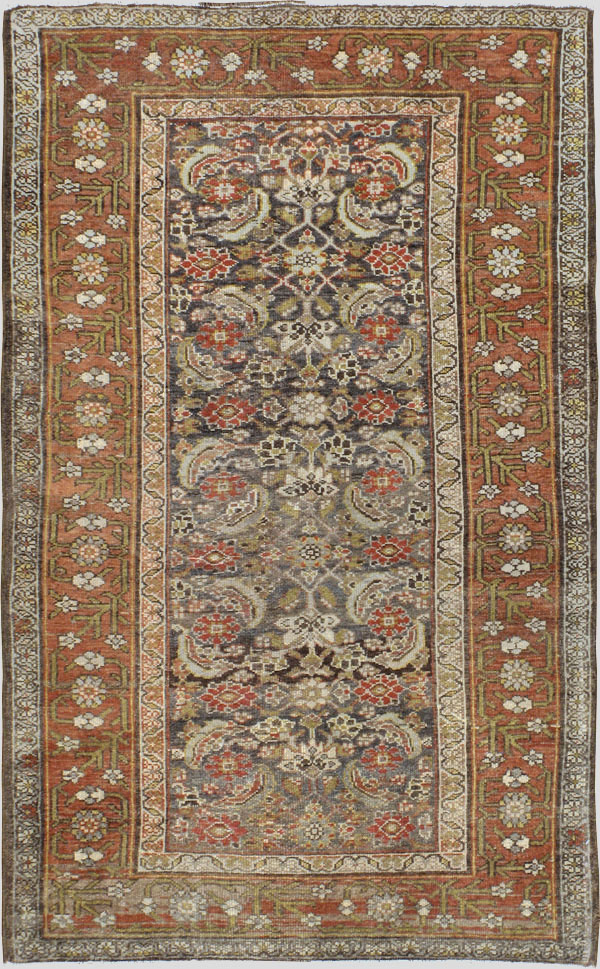 Antique Persian Kurdish Rug, No.22058 - Staging