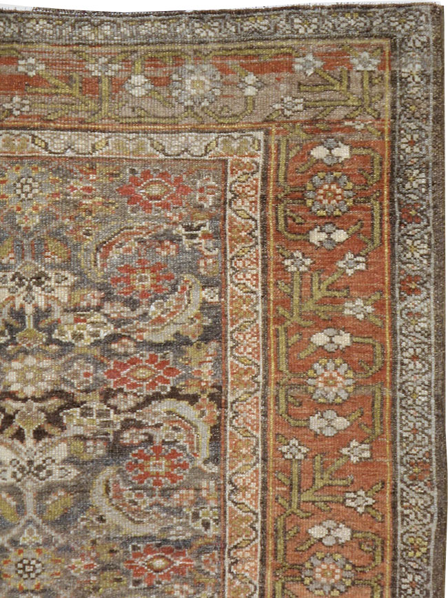 Antique Persian Kurdish Rug, No.22058 - Staging