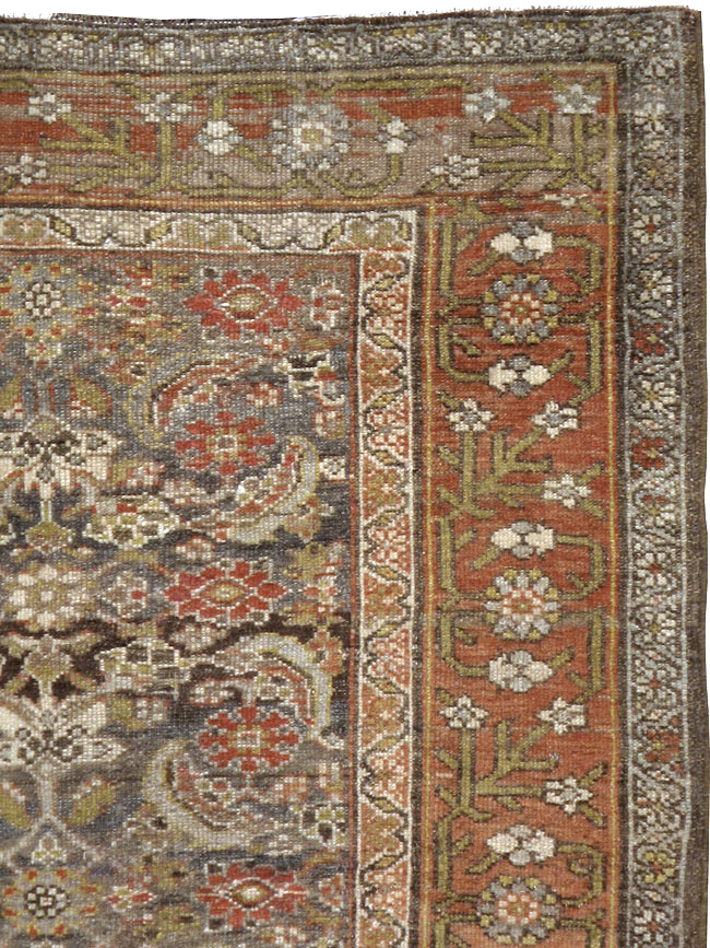 Antique Persian Kurdish Rug, No.22058 - Staging