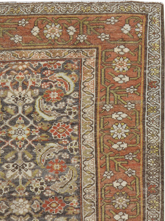 Antique Persian Kurdish Rug, No.22058 - Staging