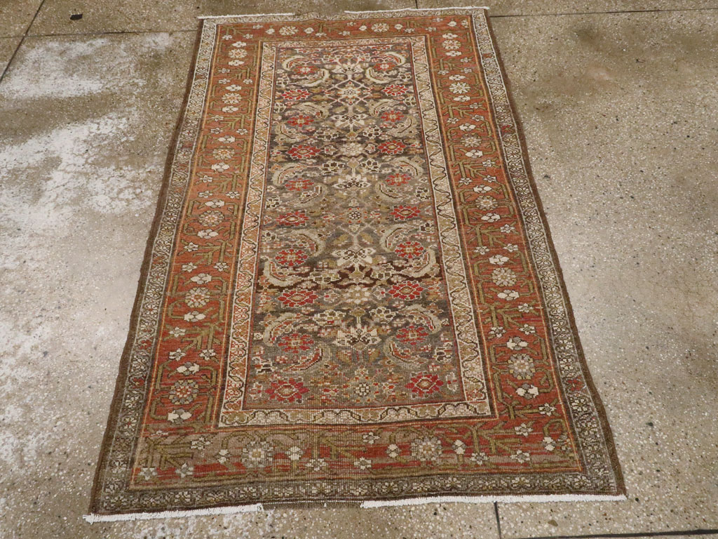 Antique Persian Kurdish Rug, No.22058 - Staging