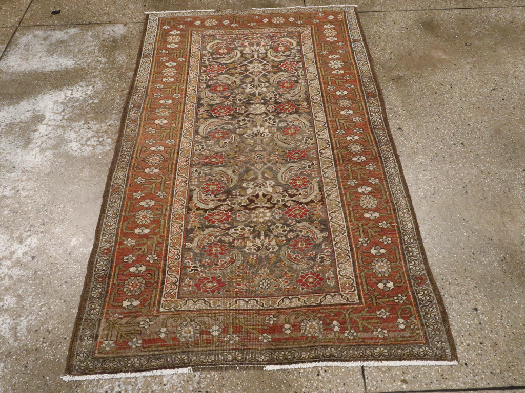 Antique Persian Kurdish Rug, No.22058 - Staging