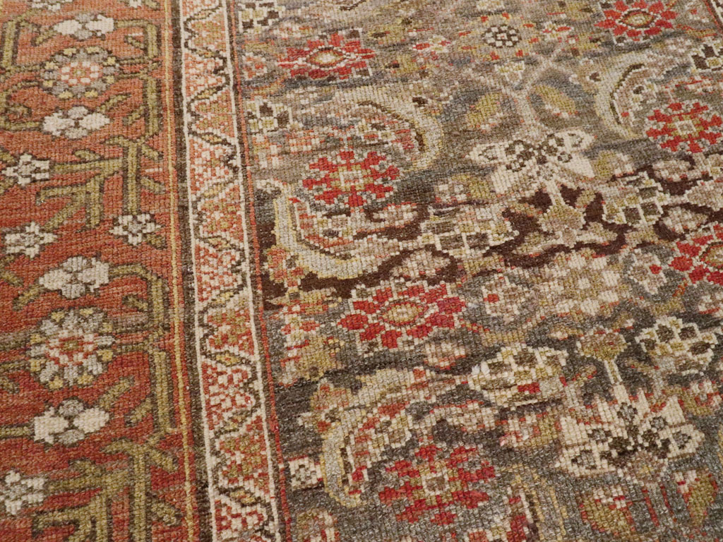 Antique Persian Kurdish Rug, No.22058 - Staging