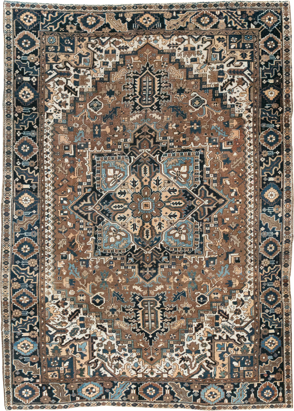 Vintage Persian Heriz Carpet, No.22064 - Staging
