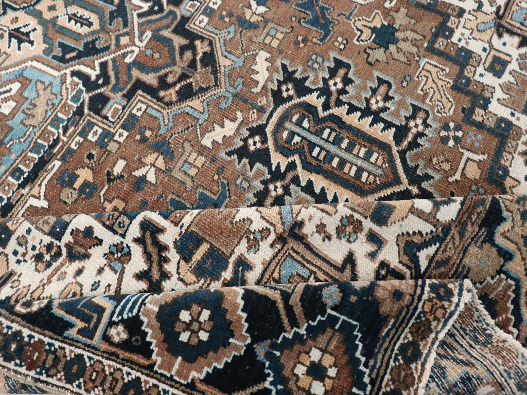 Vintage Persian Heriz Carpet, No.22064 - Staging