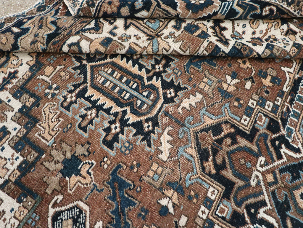 Vintage Persian Heriz Carpet, No.22064 - Staging