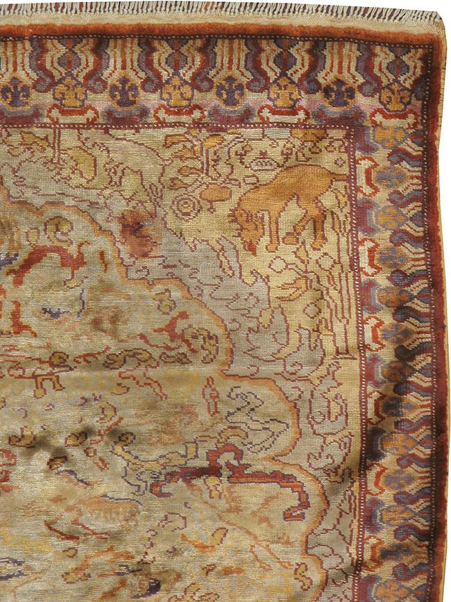 Vintage Turkish Kayseri Rug, No.22073 - Staging