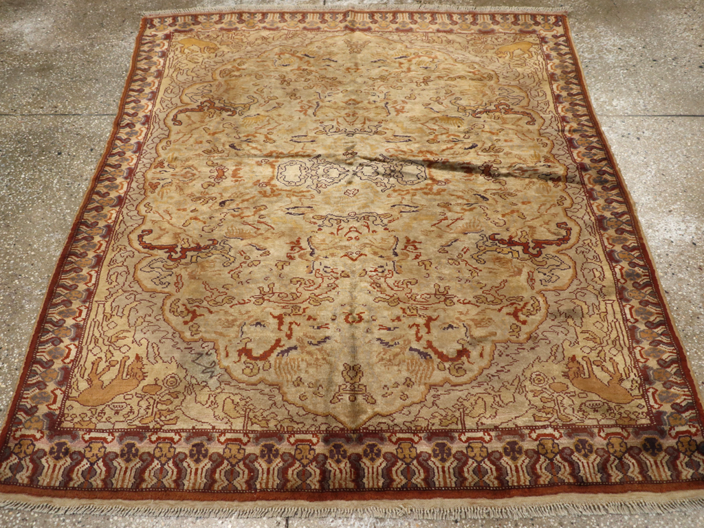 Vintage Turkish Kayseri Rug, No.22073 - Staging