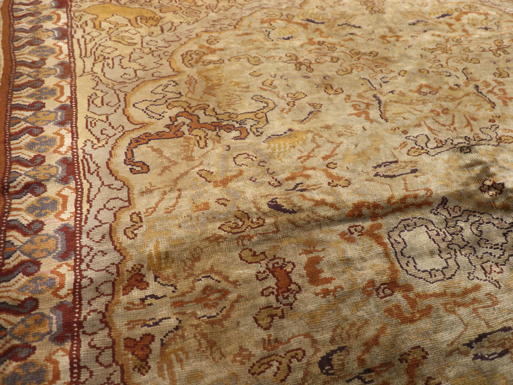 Vintage Turkish Kayseri Rug, No.22073 - Staging